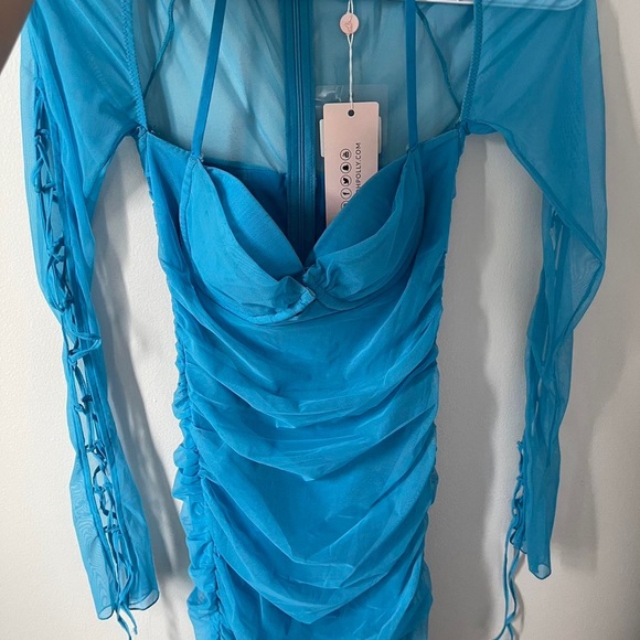 Brand new lace up sleeve mini dress from Oh Polly - Picture 2 of 4